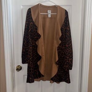 Cupio Brown Leopard Print Sweater